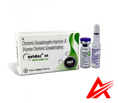 Ovidac (HCG) 5000 iu/amp + 1 amp solvent